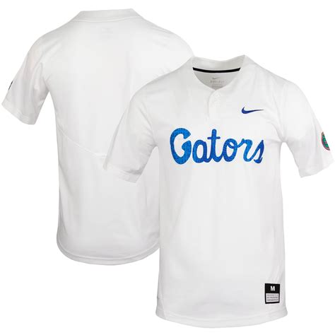 florida gators nike replica baseball jersey - white|florida gators full button jersey.